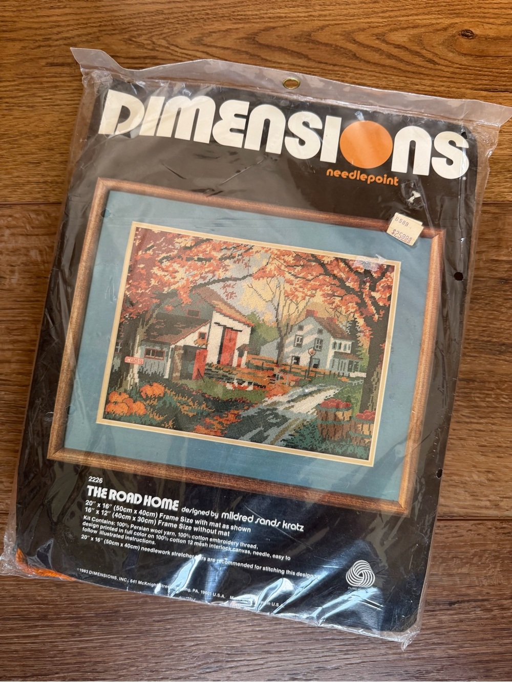 NWT Dimensions 'The Road Home' Needlepoint Kit - Blue Accent 1983